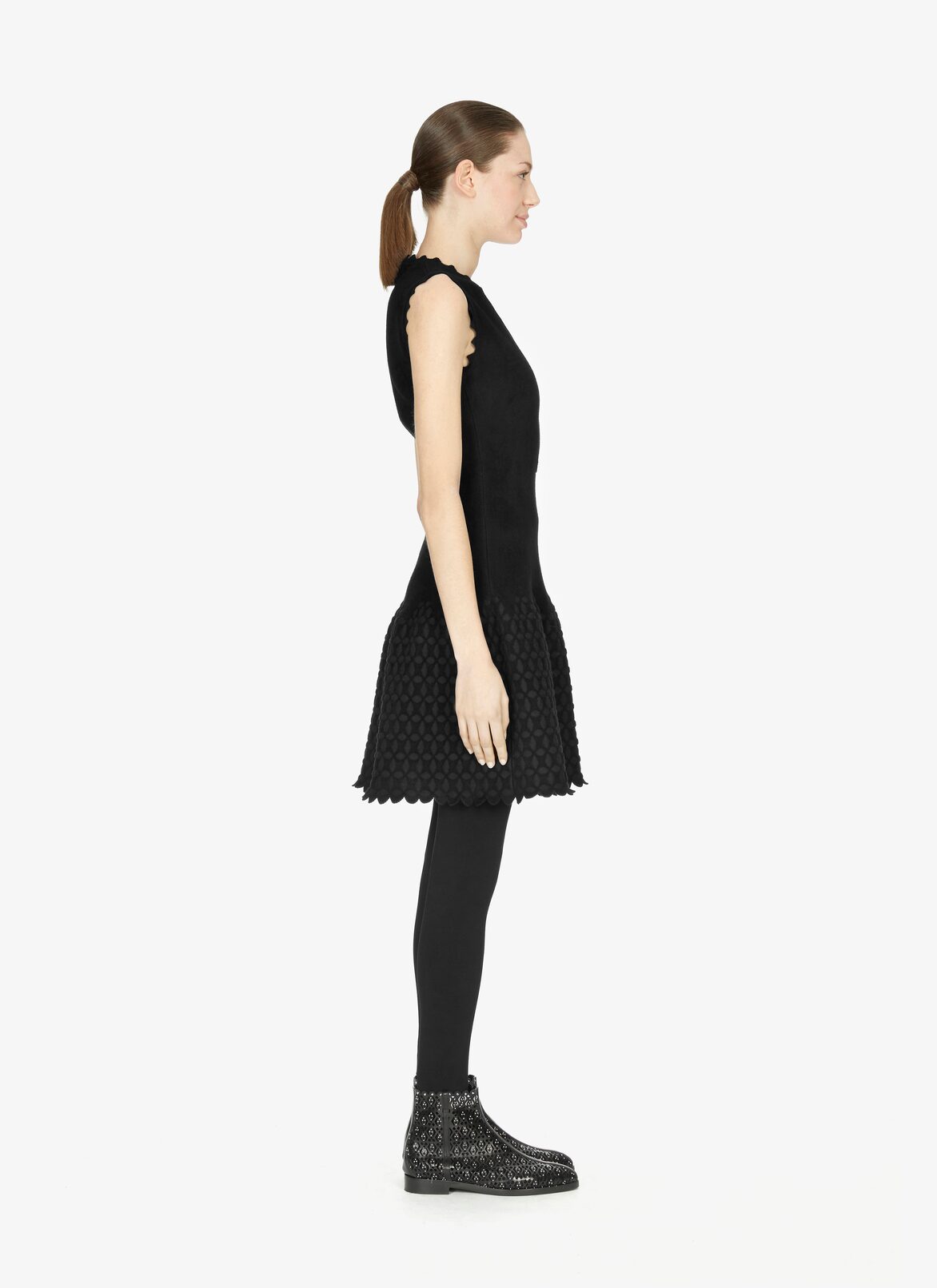 Scalloped Dress ALAÏA BLACK SCALLOPED DRESS